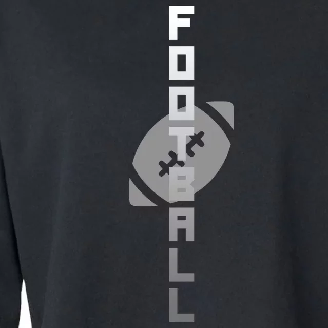 Football Sports Fan Logo Cropped Pullover Crew