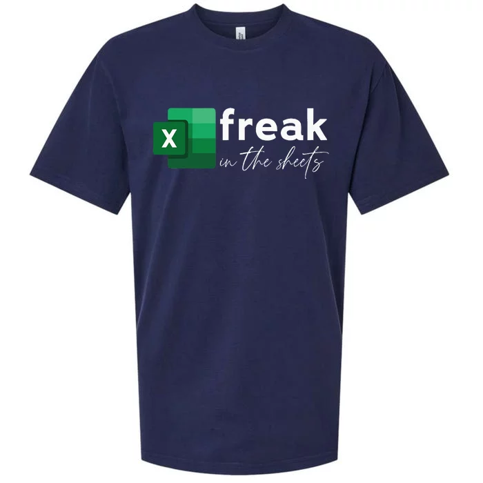 Funny Spreadsheet Freak In The Sheets Accountant Sueded Cloud Jersey T-Shirt