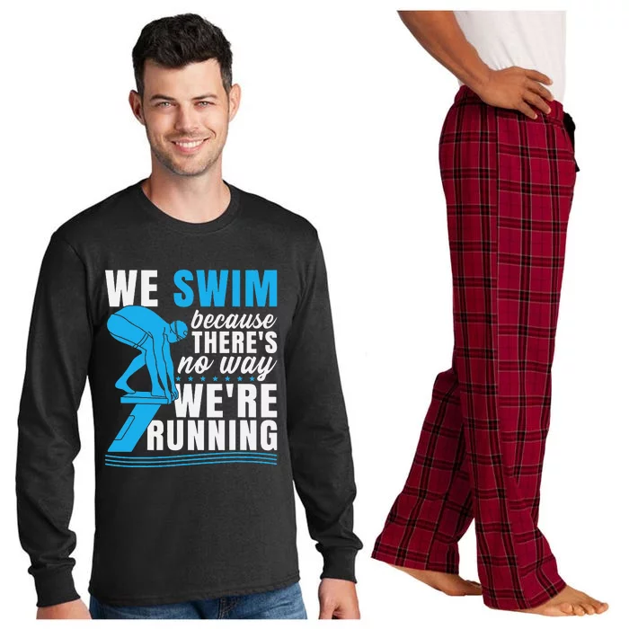 Funny Swimming Long Sleeve Pajama Set