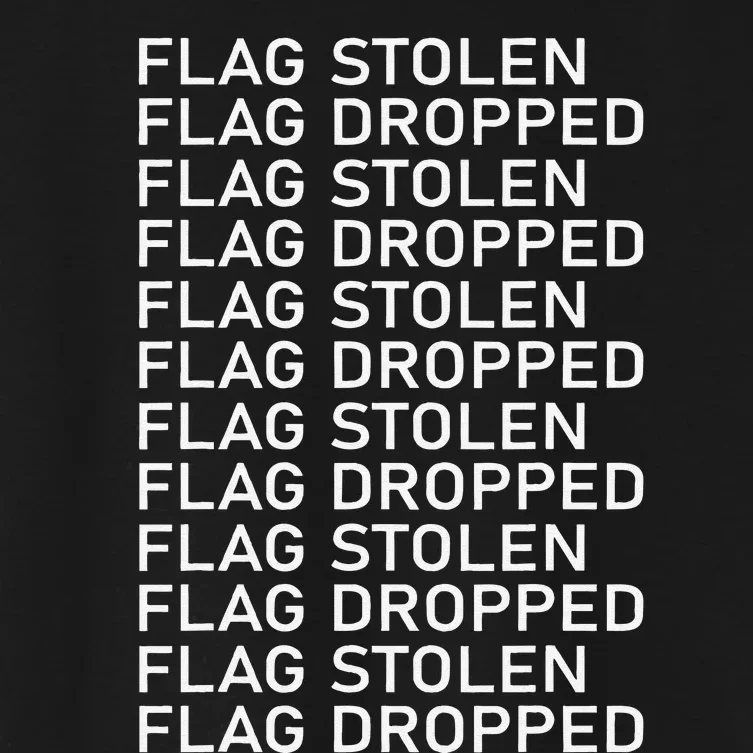 Flag Stolen Flag Dropped Women's Crop Top Tee