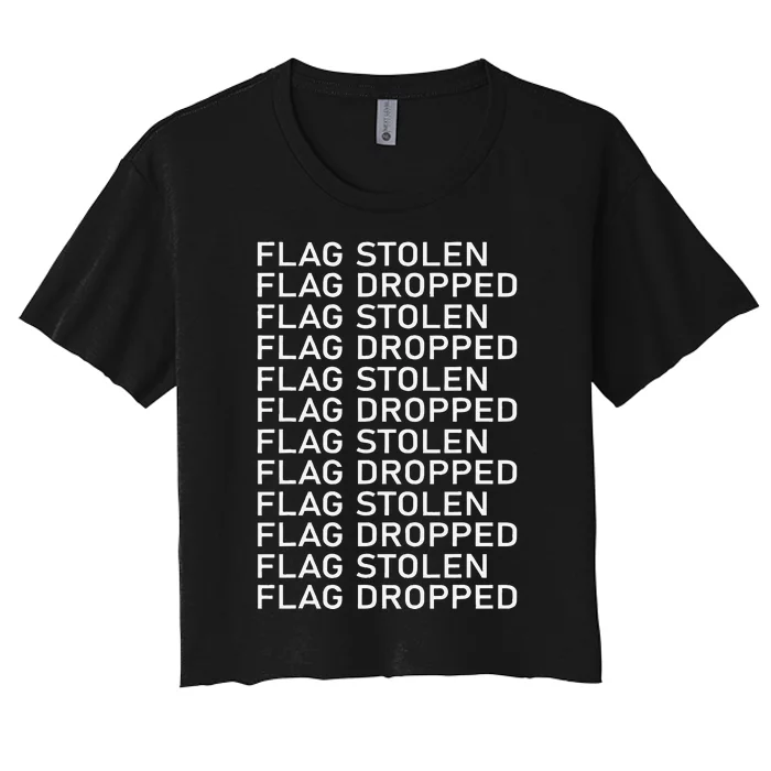 Flag Stolen Flag Dropped Women's Crop Top Tee