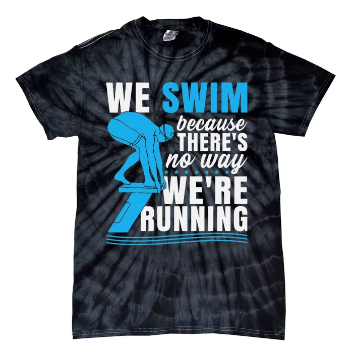 Funny Swimming Tie-Dye T-Shirt