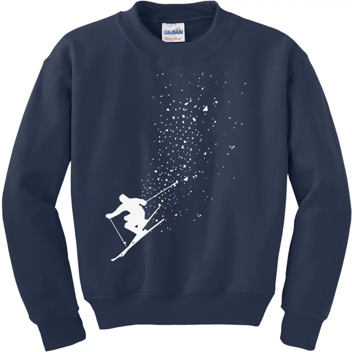 Freestyle Skiing Freeski Winter vintage Sports Skier Kids Sweatshirt