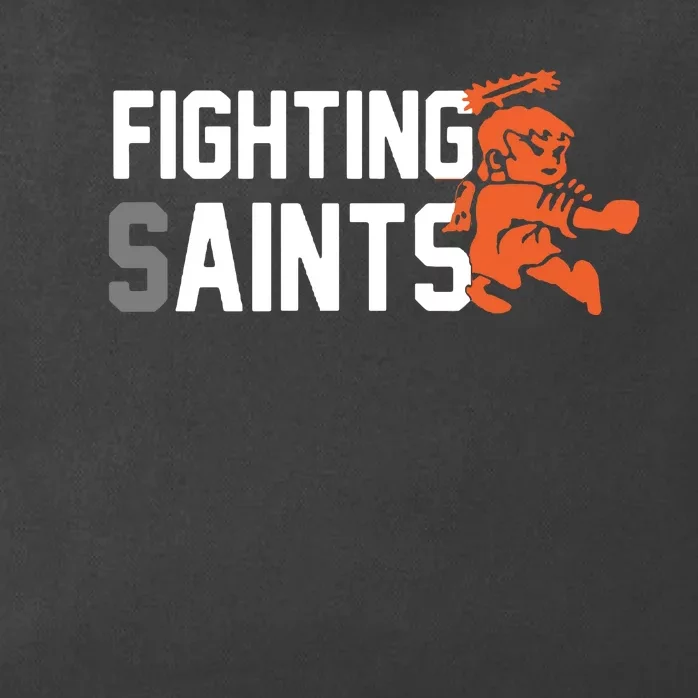 Fighting Saints Zip Tote Bag