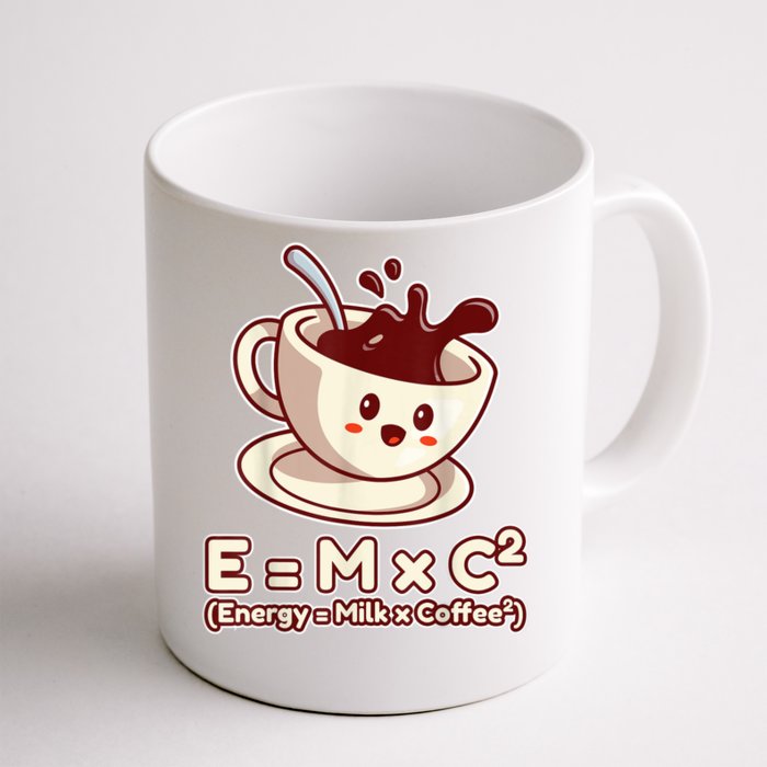 Funny Science Formula E=MC2 Energy Milk Coffee Kawaii Front & Back Coffee Mug