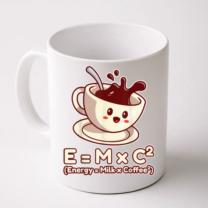 Funny Science Formula E=MC2 Energy Milk Coffee Kawaii Front & Back Coffee Mug