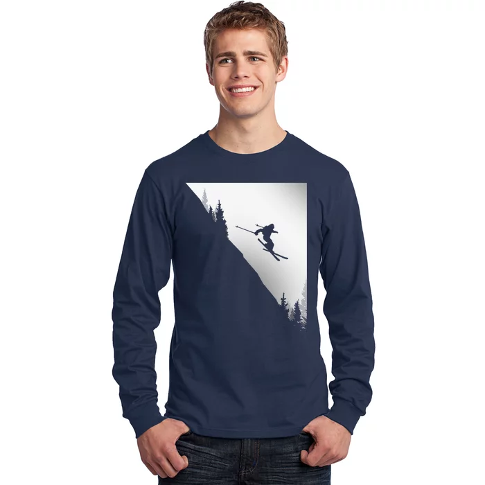 Freestyle Skiing Freeski Winter vintage Sports Skier Long Sleeve Shirt