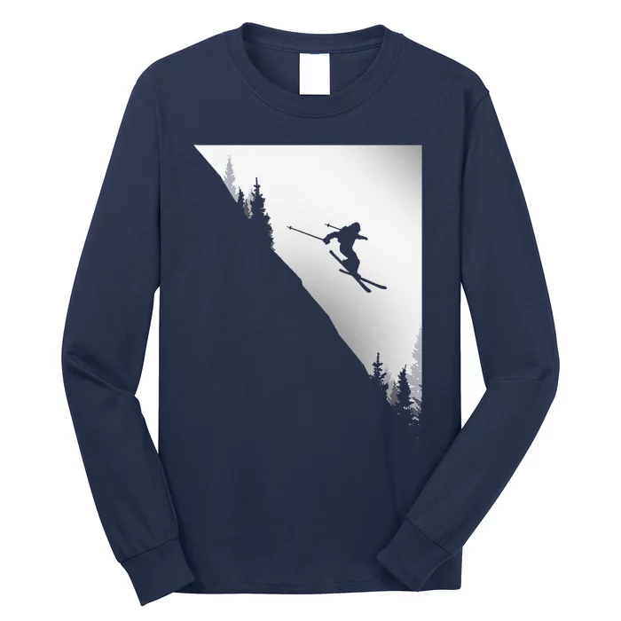 Freestyle Skiing Freeski Winter vintage Sports Skier Long Sleeve Shirt