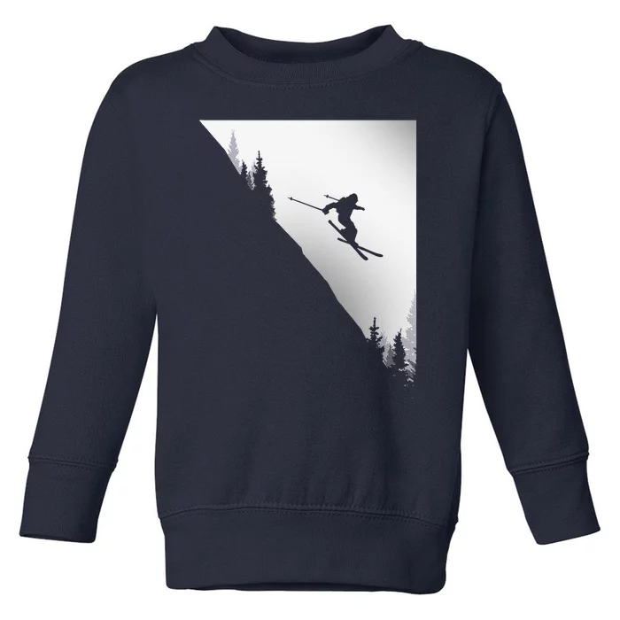 Freestyle Skiing Freeski Winter vintage Sports Skier Toddler Sweatshirt