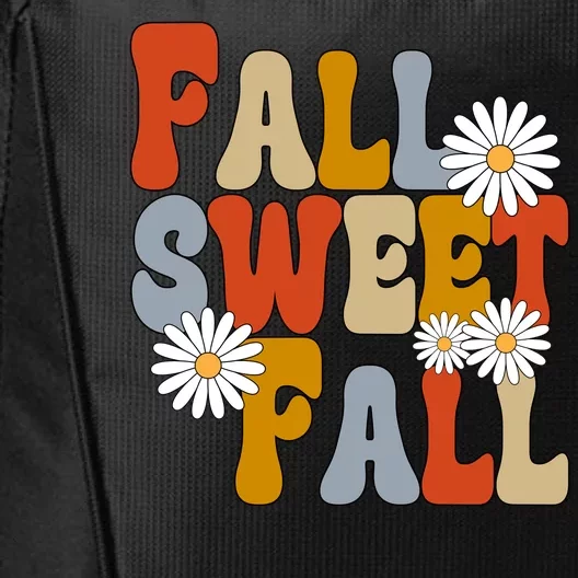 Fall Sweet Fall Retro Flower City Backpack