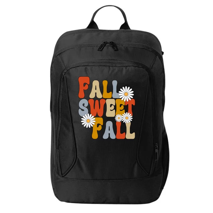 Fall Sweet Fall Retro Flower City Backpack