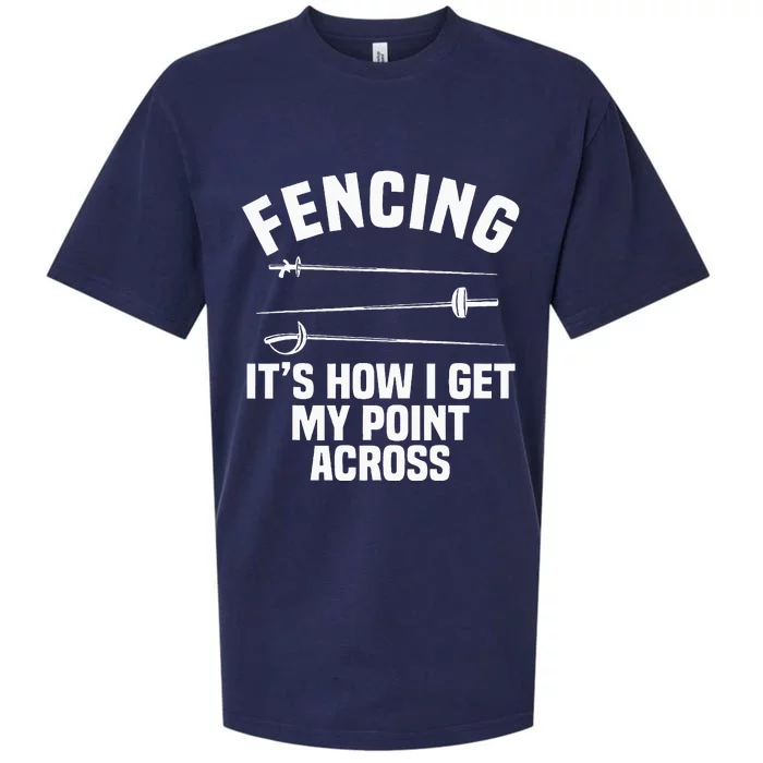 Fencing Sport Fence Foil Epee Sabre Sword Fencer Sueded Cloud Jersey T-Shirt