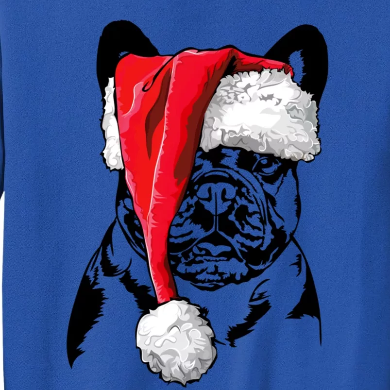 Funny Santa French Bulldog Christmas Dog Frenchie Mom Dog Great Gift Tall Sweatshirt