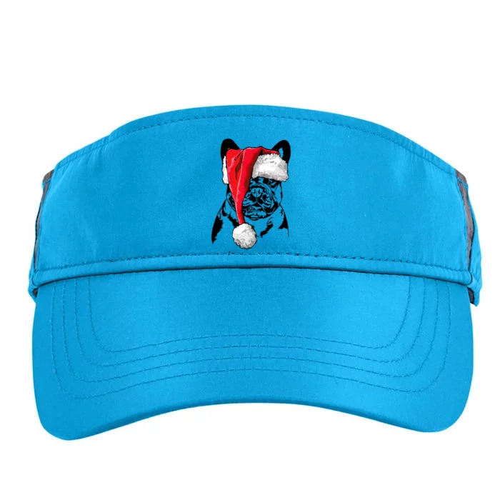 Funny Santa French Bulldog Christmas Dog Frenchie Mom Dog Great Gift Adult Drive Performance Visor