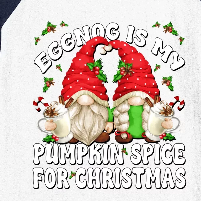 Funny Saying For Pumpkin Spice Lover Cute Christmas Gnome Gift Baseball Sleeve Shirt