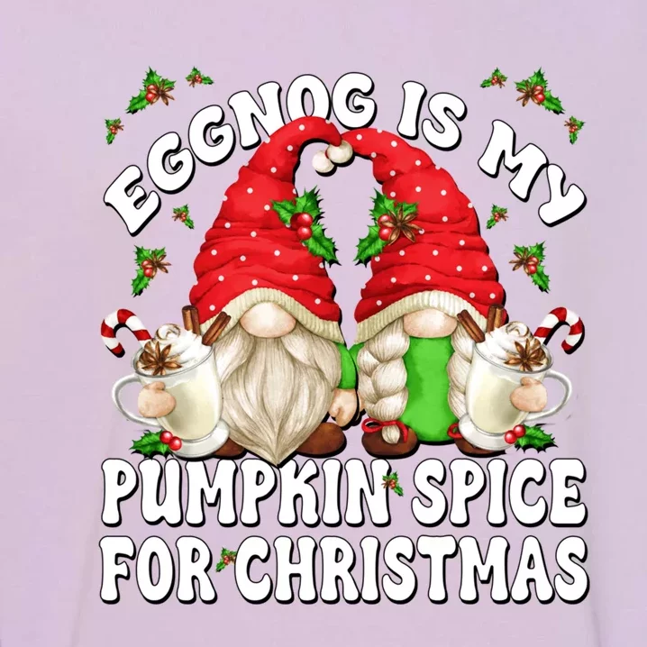 Funny Saying For Pumpkin Spice Lover Cute Christmas Gnome Gift Garment-Dyed Sweatshirt