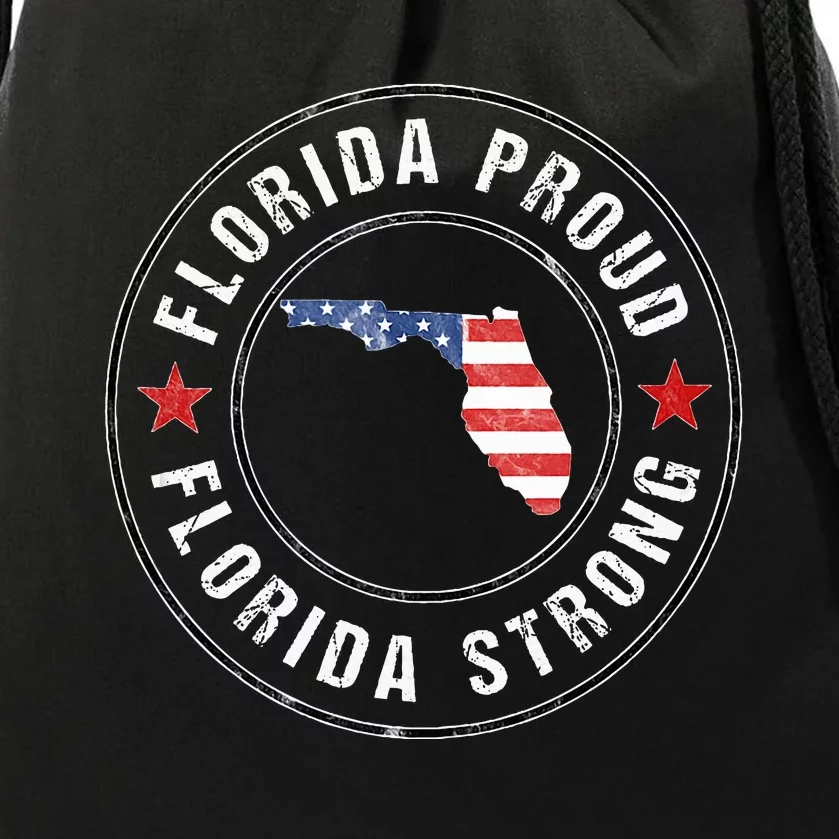 Florida Strong For Proud Residents Drawstring Bag