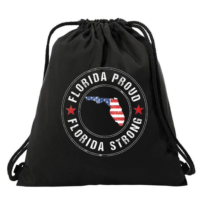 Florida Strong For Proud Residents Drawstring Bag