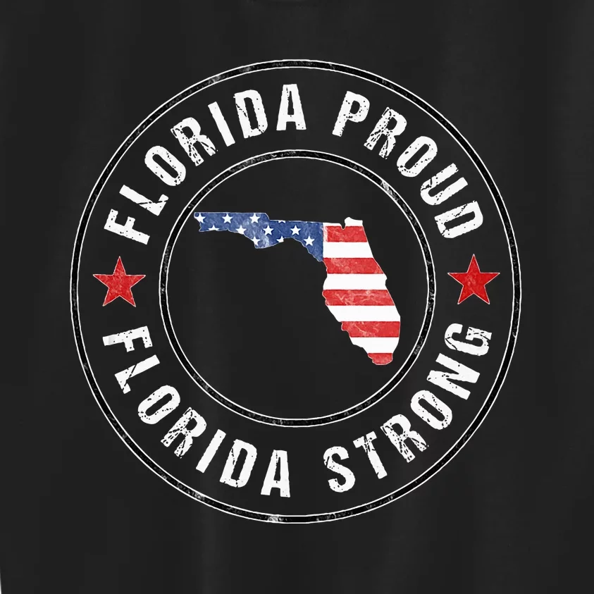 Florida Strong For Proud Residents Kids Sweatshirt