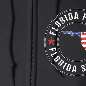 Florida Strong For Proud Residents Full Zip Hoodie