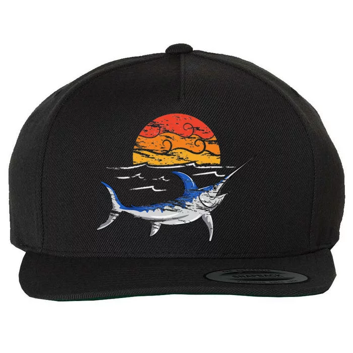 Fishing Swordfish Wool Snapback Cap