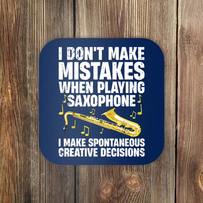 Funny Saxophone For Men Women Marching Band Player Musician Coaster