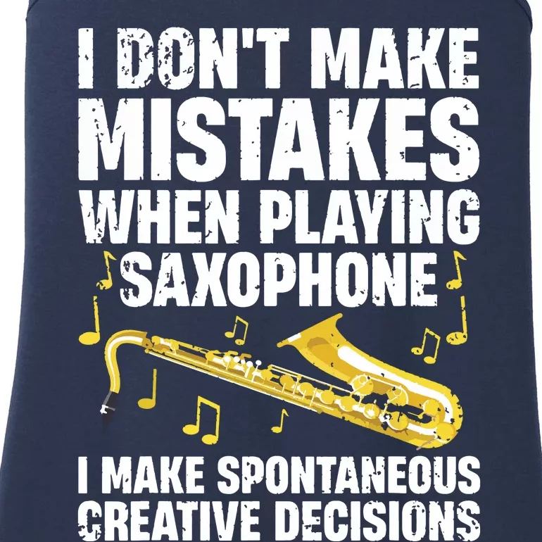 Funny Saxophone For Men Women Marching Band Player Musician Ladies Essential Tank