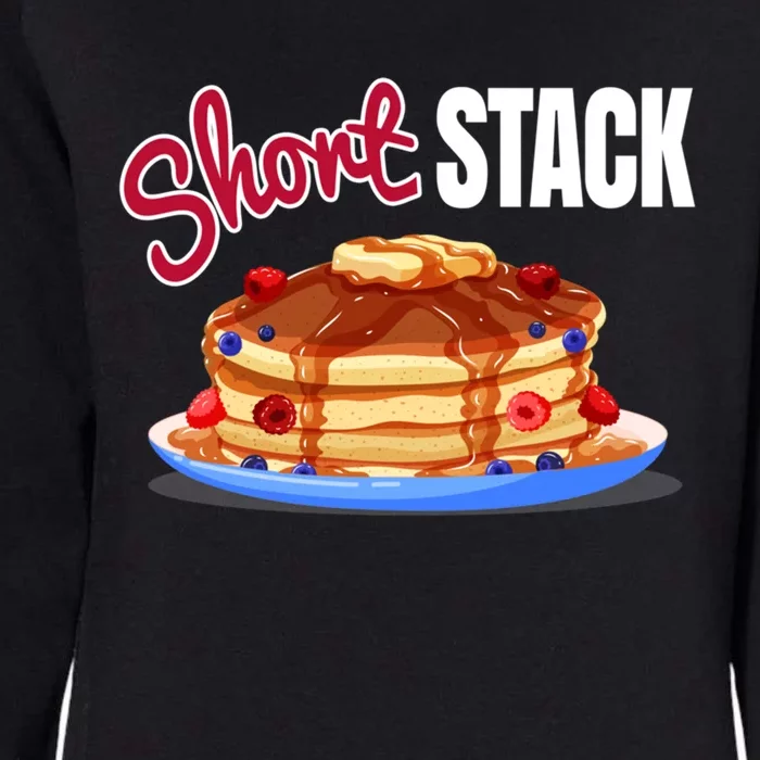 Funny Short Food Stack Pancake National Hot Breakfast Month Gift Womens California Wash Sweatshirt