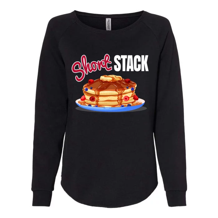 Funny Short Food Stack Pancake National Hot Breakfast Month Gift Womens California Wash Sweatshirt