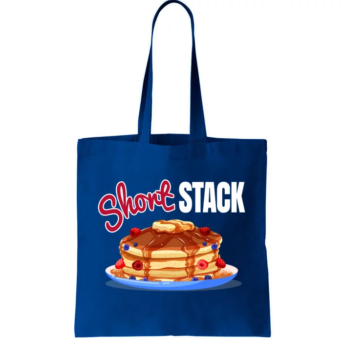 Funny Short Food Stack Pancake National Hot Breakfast Month Gift Tote Bag