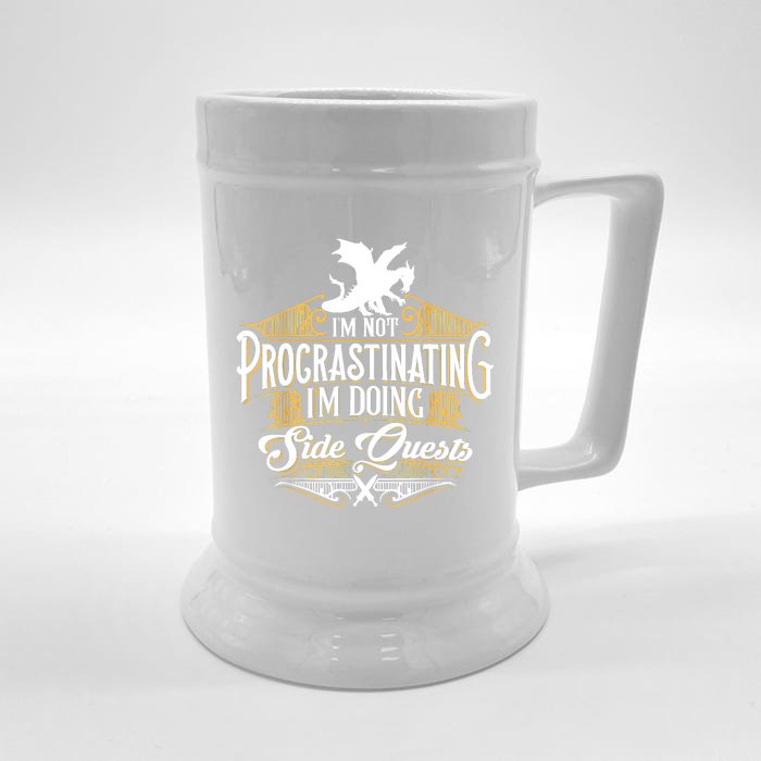 Funny Sarcastic, Funny Not Procrastinating, Nerdy Front & Back Beer Stein