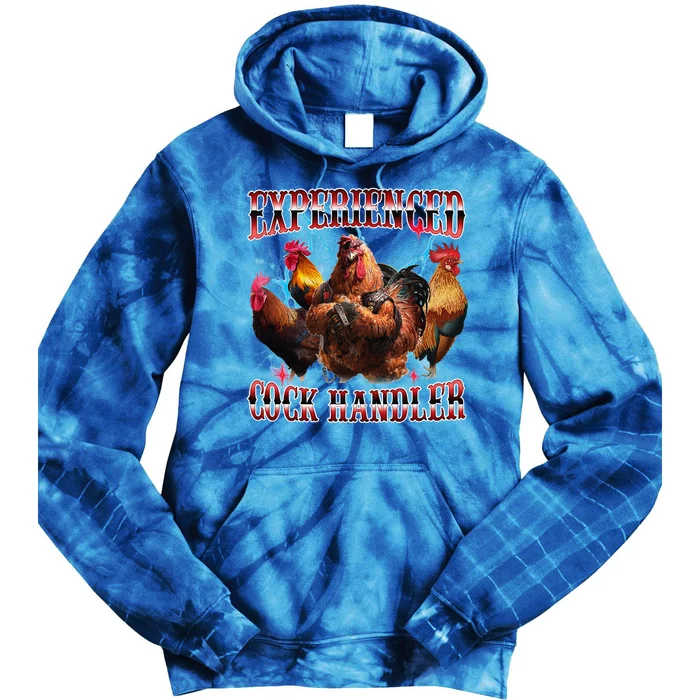 Funny Sayings For Adult Experienced Cock Handler Meme Dank Tie Dye Hoodie