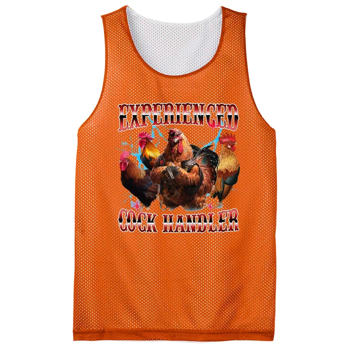 Funny Sayings For Adult Experienced Cock Handler Meme Dank Mesh Reversible Basketball Jersey Tank