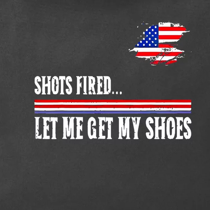 Funny Shots Fired Let Me Get My Shoes Zip Tote Bag