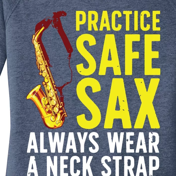 Funny Saxophone For Men Women Saxophone Player Saxophonist Women's Perfect Tri Tunic Long Sleeve Shirt