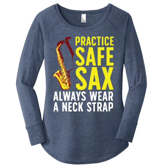 Funny Saxophone For Men Women Saxophone Player Saxophonist Women's Perfect Tri Tunic Long Sleeve Shirt