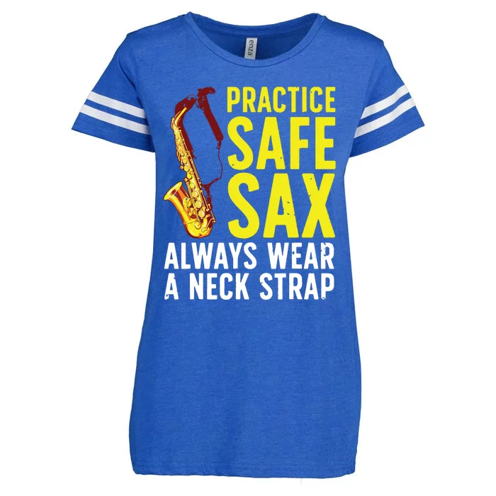 Funny Saxophone For Men Women Saxophone Player Saxophonist Enza Ladies Jersey Football T-Shirt