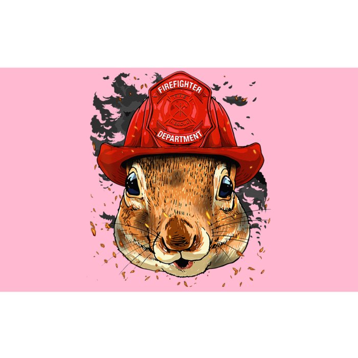 Firefighter Squirrel Fire Department Fireman Squirrel Lover Bumper Sticker