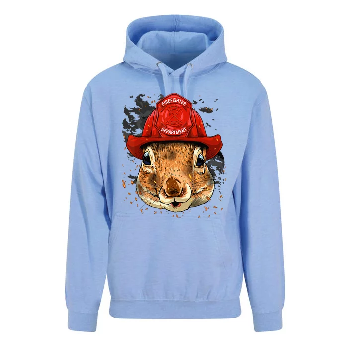 Firefighter Squirrel Fire Department Fireman Squirrel Lover Unisex Surf Hoodie