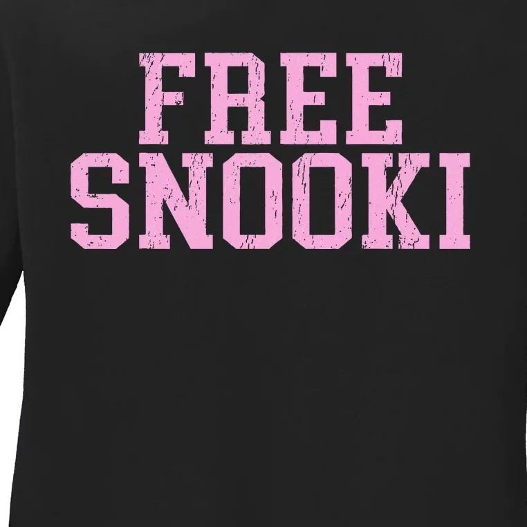 Free Snooki Ladies Long Sleeve Shirt