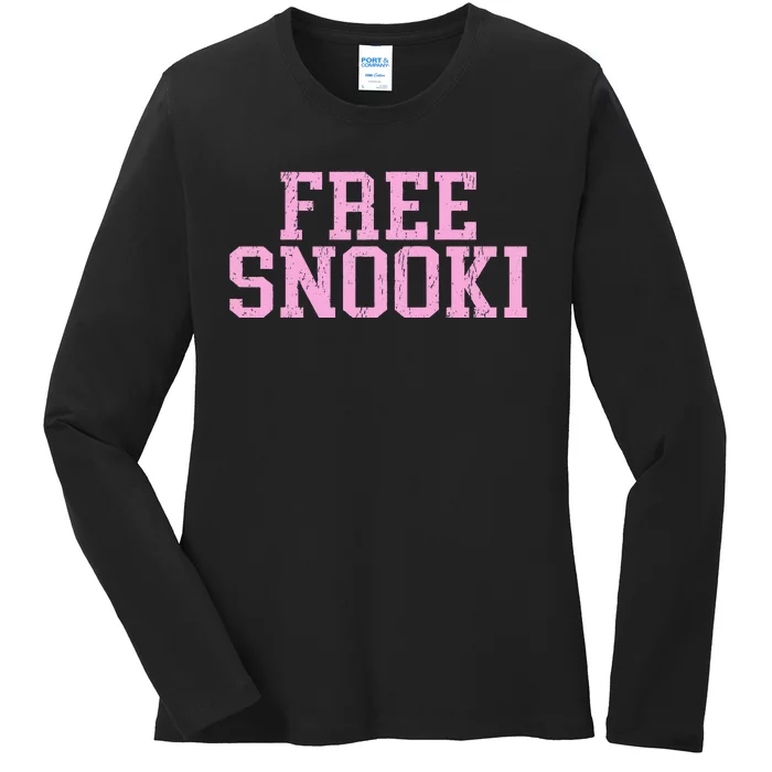 Free Snooki Ladies Long Sleeve Shirt