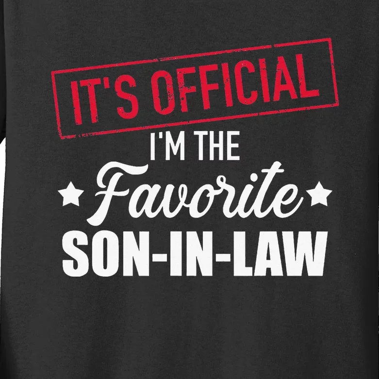 Favorite soninlaw from motherinlaw or fatherinlaw Kids Long Sleeve Shirt