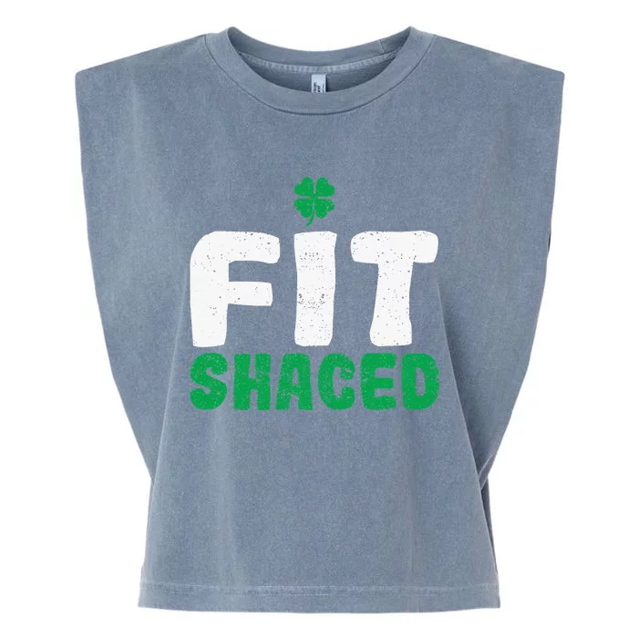 Fit Shaced Funny Irish Roots Pride St Patricks Day Shamrock Garment-Dyed Women's Muscle Tee