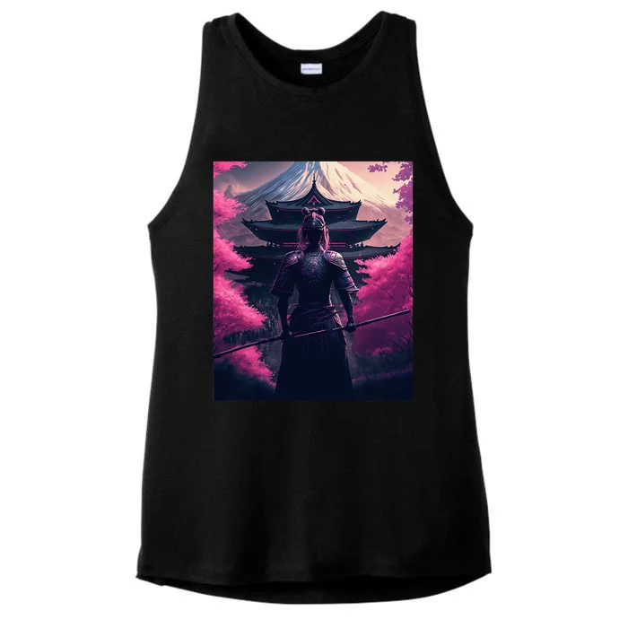 Female Samurai Ladies Tri-Blend Wicking Tank