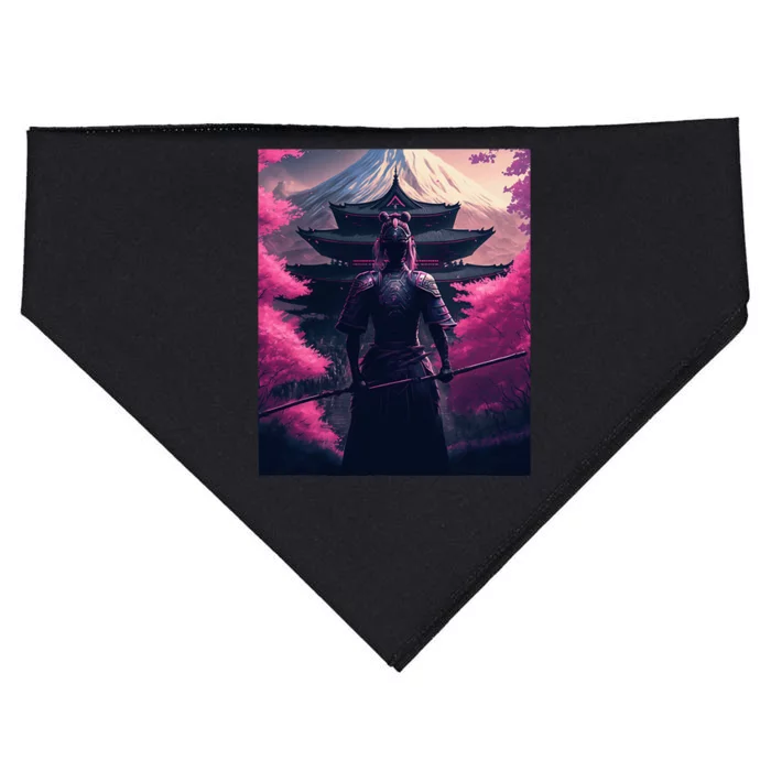 Female Samurai USA-Made Doggie Bandana