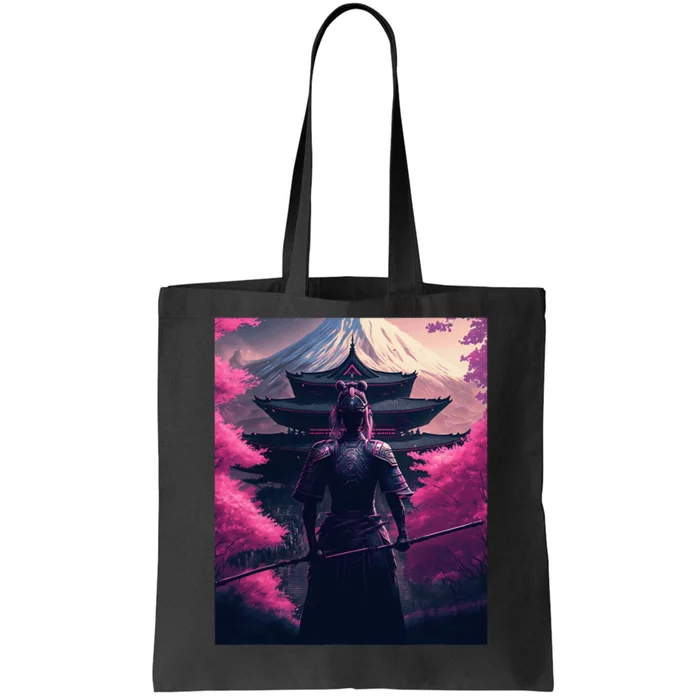 Female Samurai Tote Bag