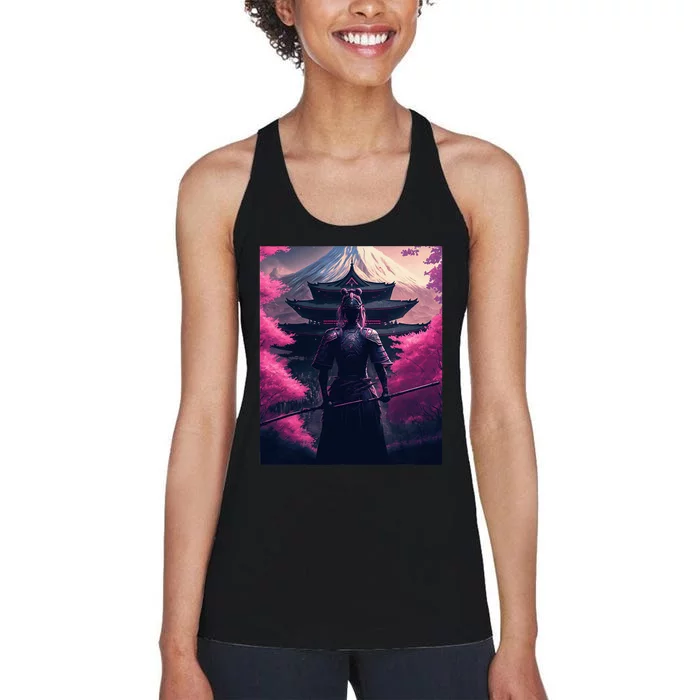 Female Samurai Women's Racerback Tank