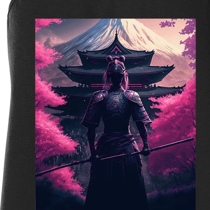 Female Samurai Women's Racerback Tank