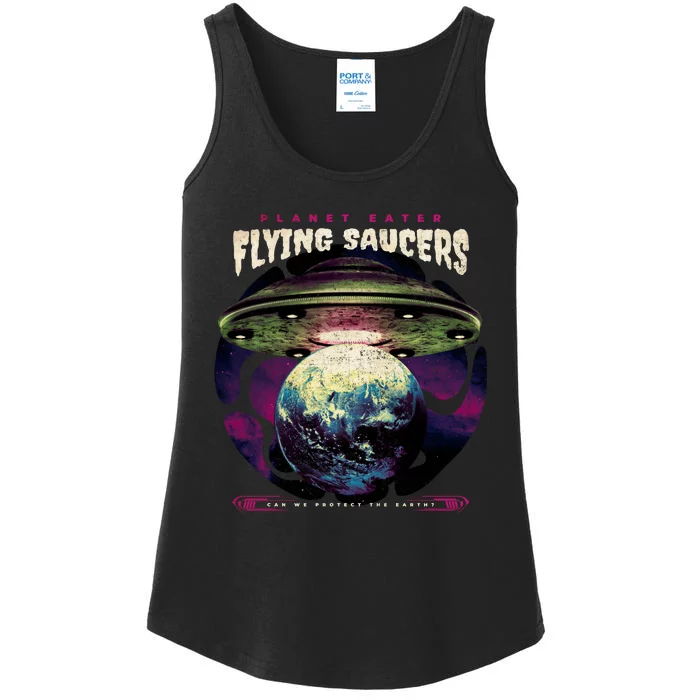 Flying Saucers Ladies Essential Tank