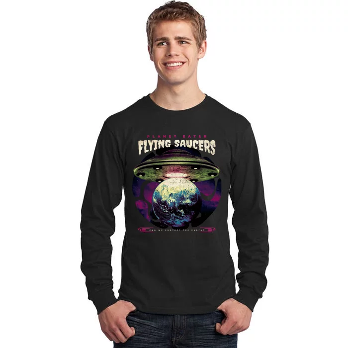 Flying Saucers Tall Long Sleeve T-Shirt